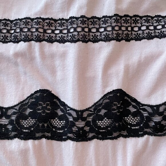 Victoria's Secret Blush Pink Modal and Black Lace Babydoll Nightie Slip NWOT - Picture 12 of 12